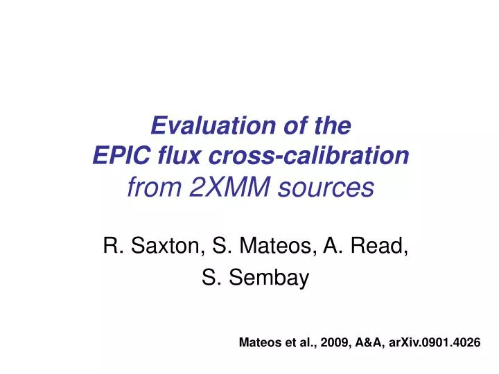 evaluation of the epic flux cross calibration from 2xmm sources