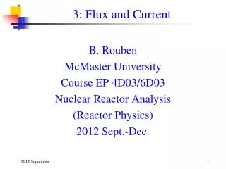 3: Flux and Current