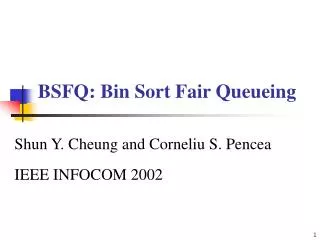 BSFQ: Bin Sort Fair Queueing