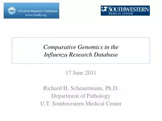 Comparative Genomics in the Influenza Research Database