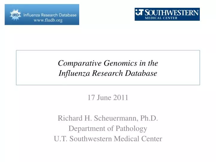 comparative genomics in the influenza research database