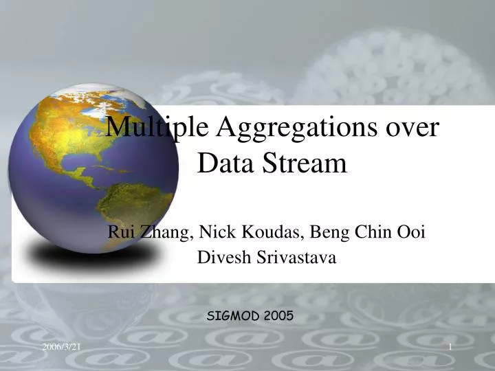 multiple aggregations over data stream