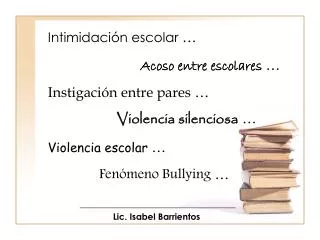 intimidaci n escolar