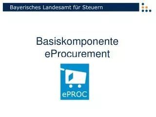 basiskomponente eprocurement