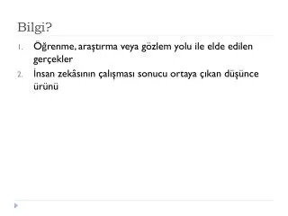 bilgi