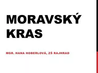 moravsk kras