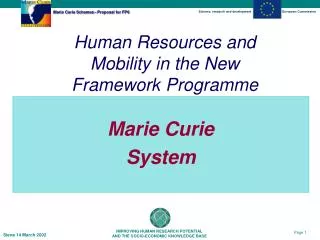 Marie Curie System