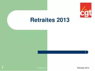 retraites 2013