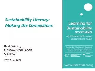 Sustainability Literacy: Making the Connections