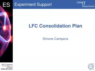 LFC Consolidation Plan