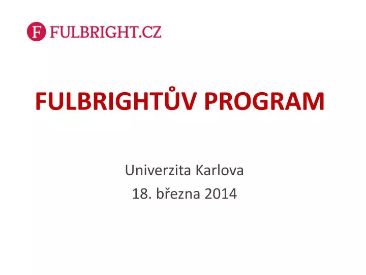 fulbright v program