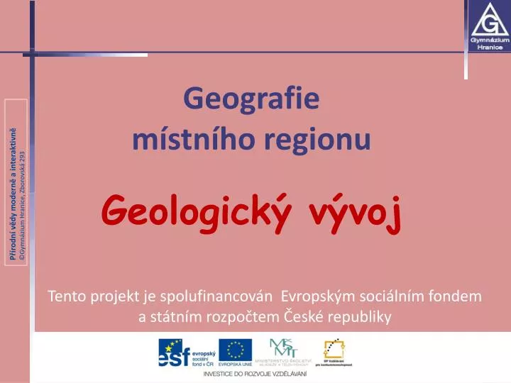 geografie m stn ho regionu