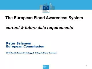 The European Flood Awareness System current &amp; future data requirements