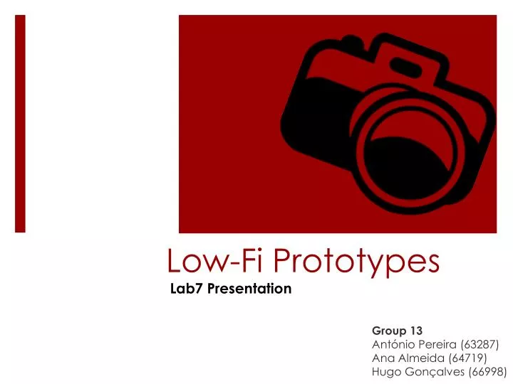 low fi prototypes