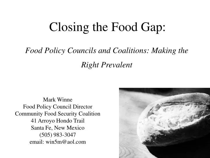 food policy councils and coalitions making the right prevalent