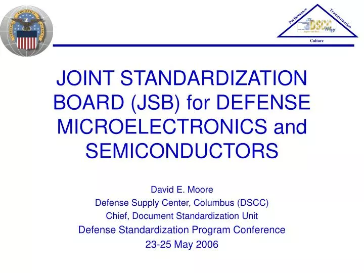 joint standardization board jsb for defense microelectronics and semiconductors