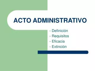 acto administrativo