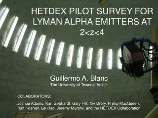 HETDEX PILOT SURVEY FOR LYMAN ALPHA EMITTERS AT 2&lt;z&lt;4