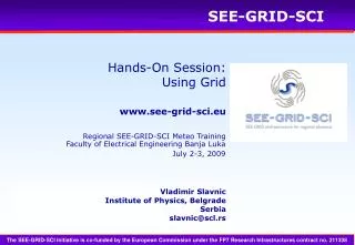 Hands-On Session: Using Grid