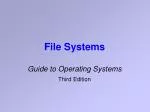 File Systems - slide 1