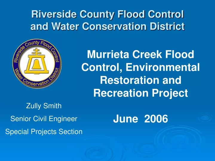 riverside county flood control and water conservation district