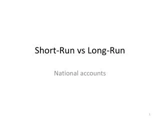 Short-Run vs Long-Run