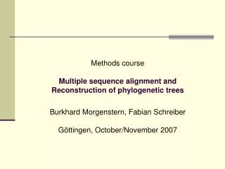 Tools for multiple sequence alignment