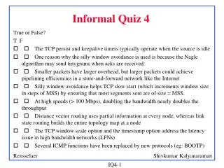 Informal Quiz 4