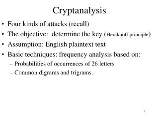 Cryptanalysis