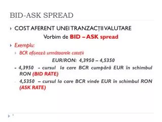 bid ask spread