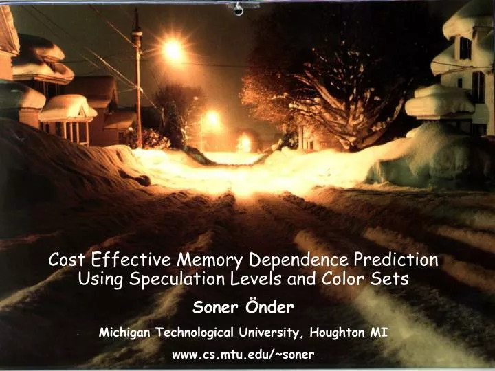 cost effective memory dependence prediction using speculation levels and color sets