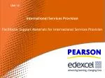 International Services Provision - slide 1