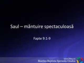 saul m ntuire spectaculoas