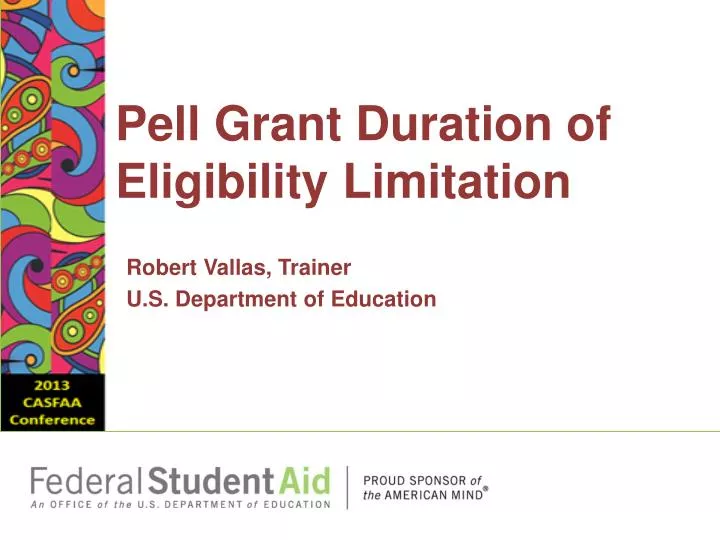 pell grant duration of eligibility limitation