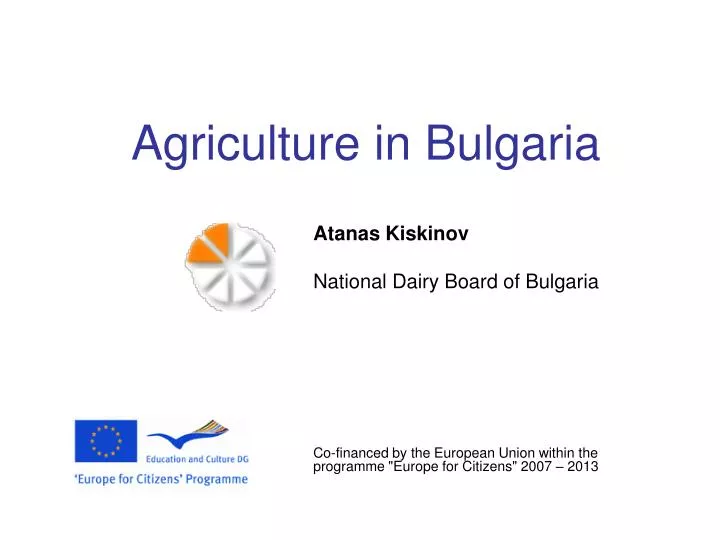 agriculture in bulgaria