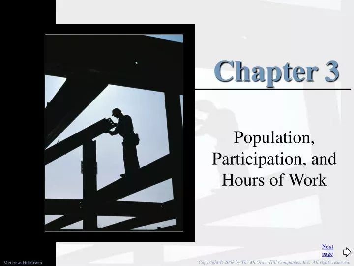 population participation and hours of work