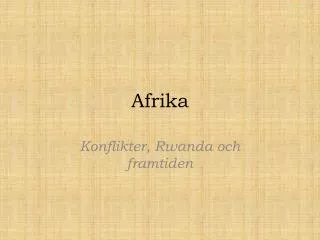 afrika