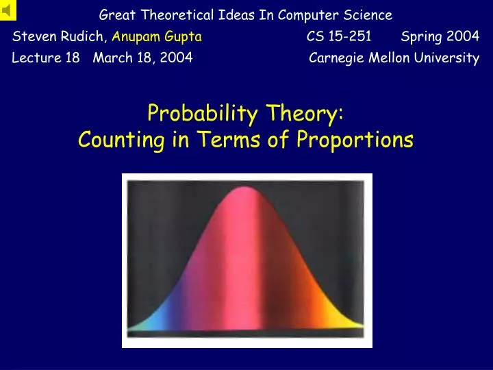 probability theory counting in terms of proportions