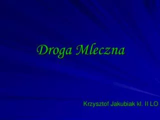 droga mleczna