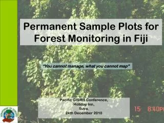 Permanent Sample Plots for Forest Monitoring in Fiji