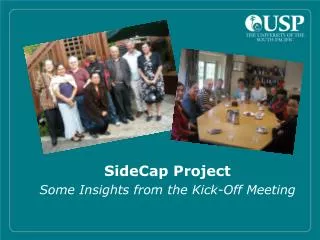 SideCap Project Some Insights from the Kick-Off Meeting