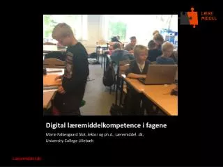 digital l remiddelkompetence i fagene