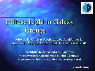 Diffuse Light in Galaxy 			Groups