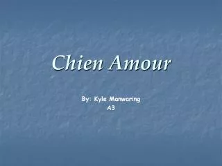 chien amour