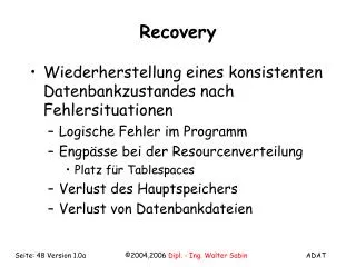 recovery