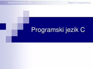 programski jezik c