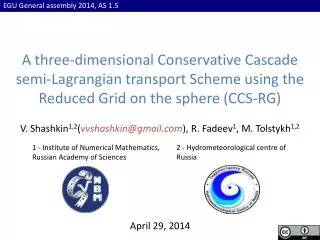 EGU General assembly 2014, AS 1.5