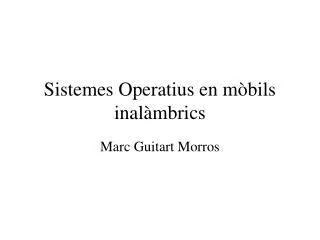 sistemes operatius en m bils inal mbrics