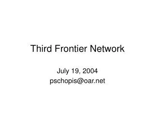 Third Frontier Network