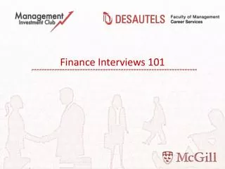 Finance Interviews 101